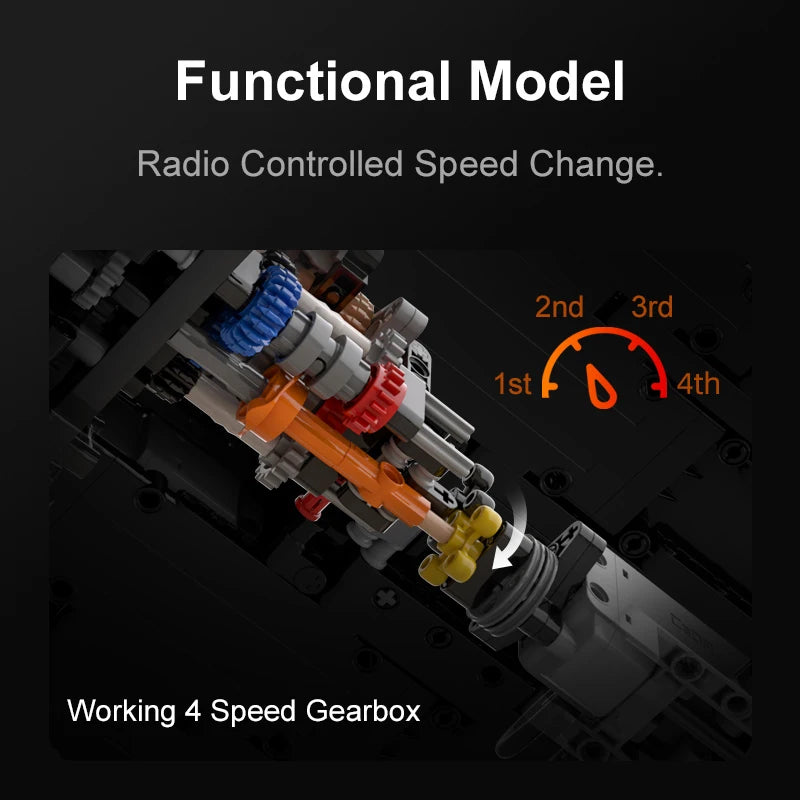 Cada 3187PCS City Drift Racing Car Building Blocks Remote Control Super Sports Vehicle Bricks Children Boys Gifts Toys