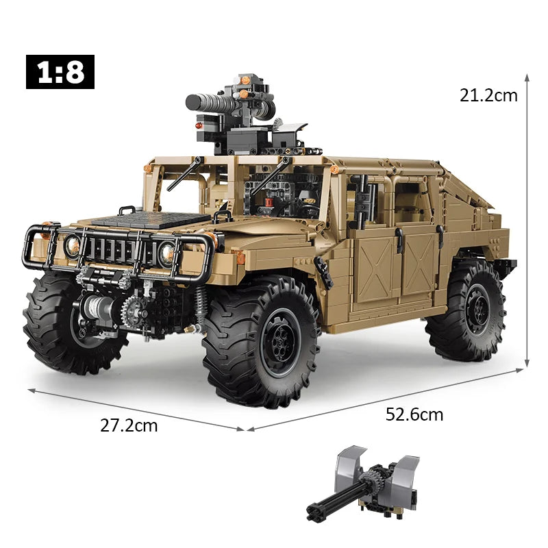 Cada 3935Pcs SUV Armored Car Buggy Trucks Pickup Bricks City Off-road Remote Control Car Building Blocks Toy for Boys Gifts