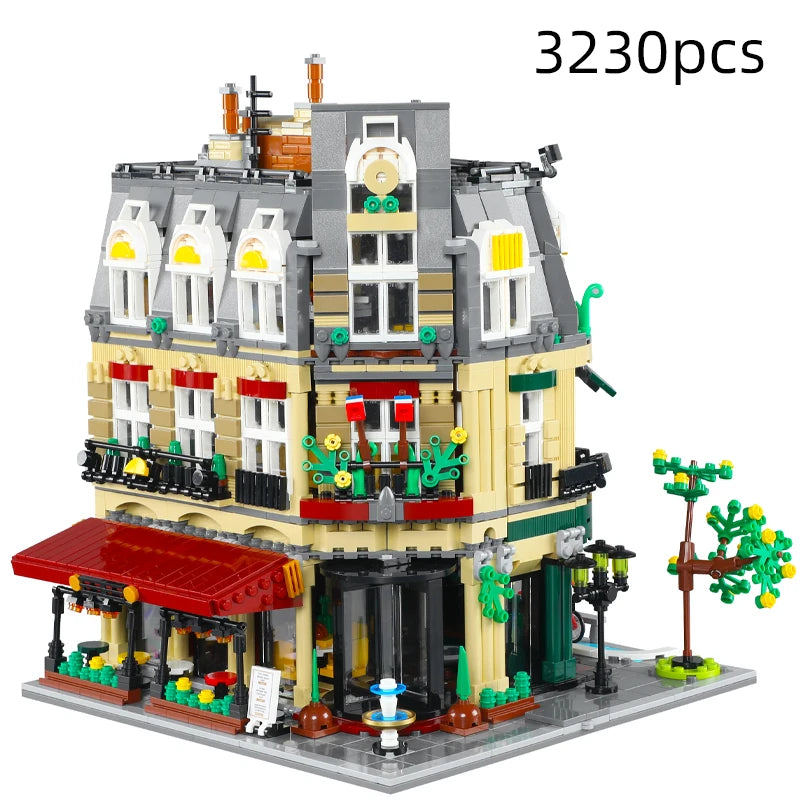 3230Pcs Cada City Paris Restaurant House Architecture Building Blocks Friends French Apartment Figures Bricks Toys for Kid Gifts