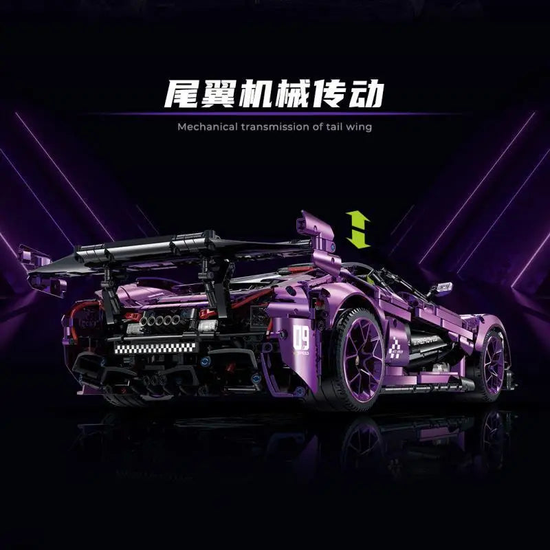 IN STOCK 10617 3568pcs Technical Remote Control Sports Car Building Blocks Model MOC P1 Racing Car Bricks Toys for Boys Gift Set