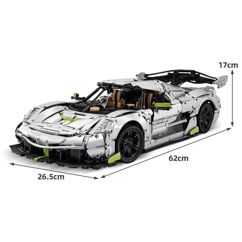 Cada 4346PCS 1:8 Supercar City Racing Car Hypercar Building Blocks Sportscar Racing Vehicle Bricks Toys Children Kids Gifts
