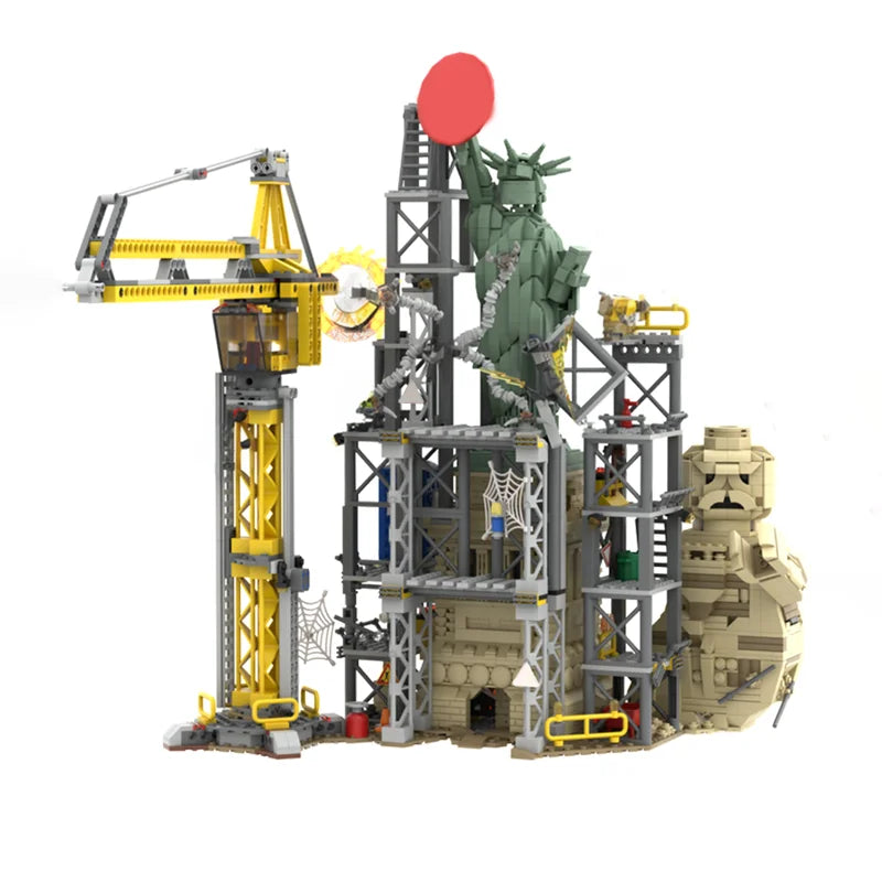 Spider-Man Statue of Liberty Construction