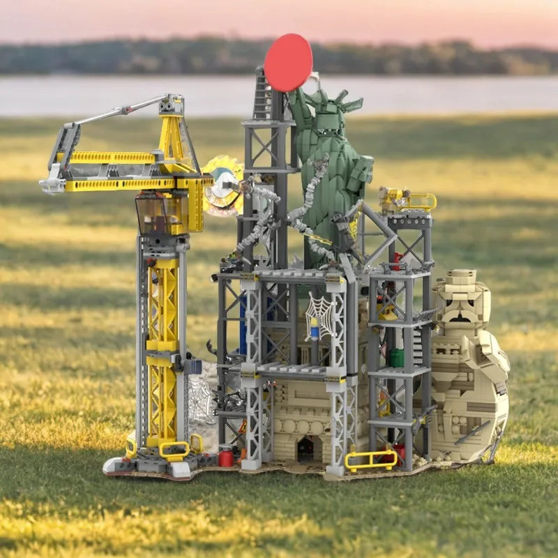 Spider-Man Statue of Liberty Construction