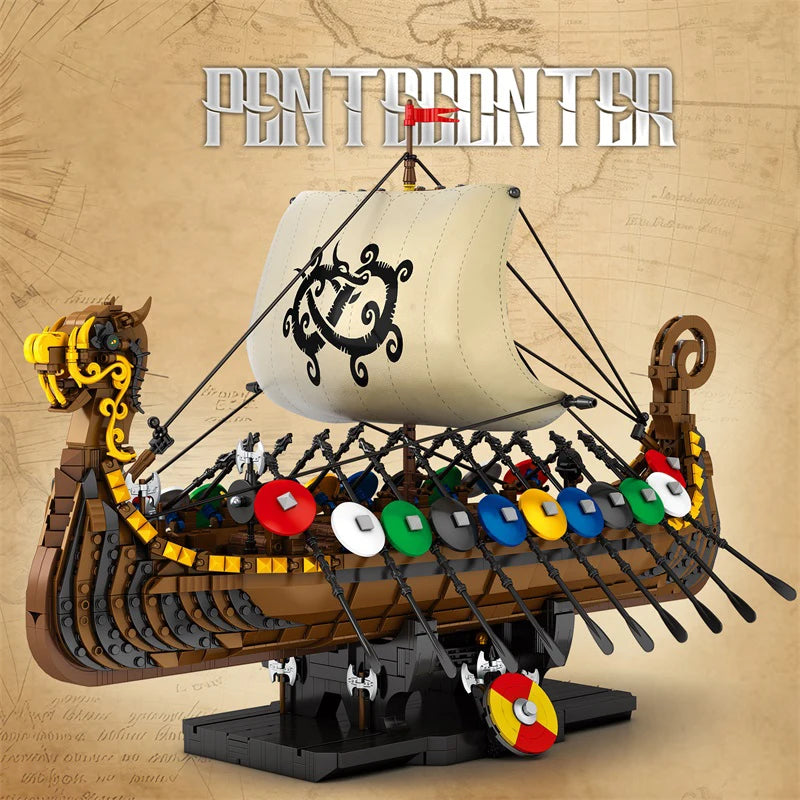 Retro Viking Warship | Norse