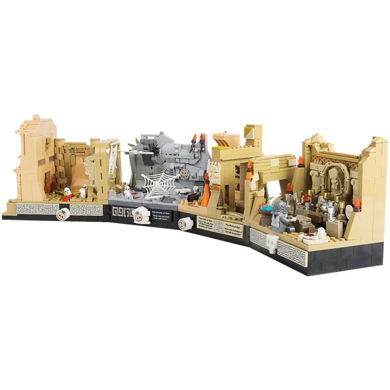 MOC Movie Indiana Jones Temple of The Classic Building Block Compatible With 77015 Tomb Adventure Scenes DIY Model Birthday Toy
