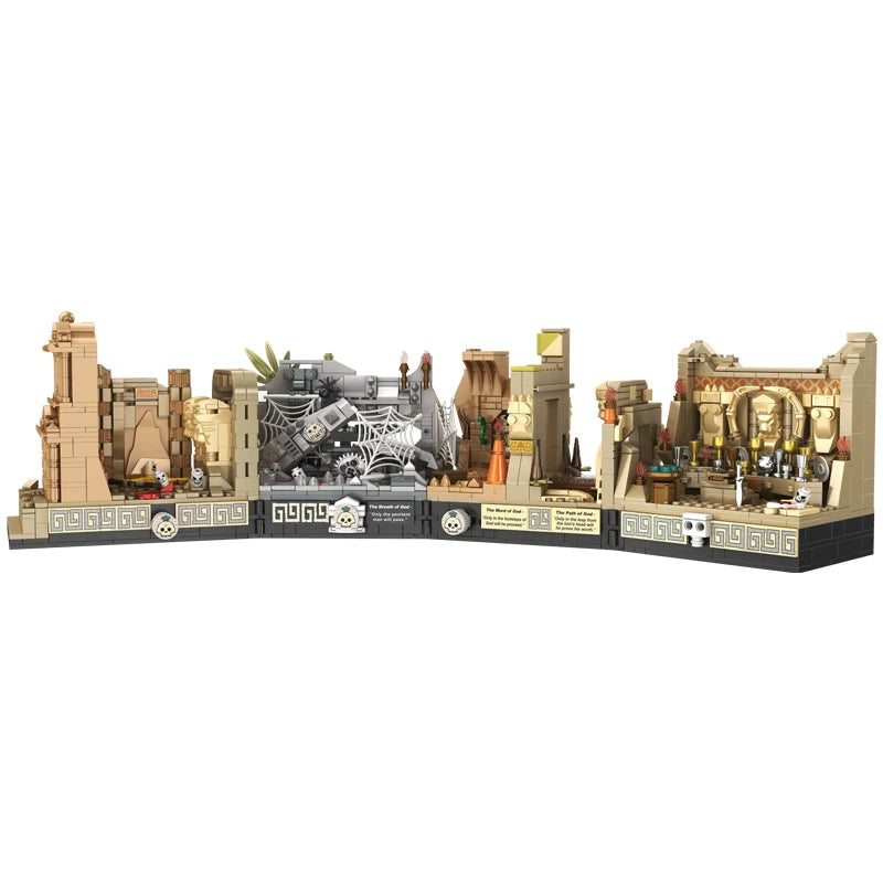 MOC Movie Indiana Jones Temple of The Classic Building Block Compatible With 77015 Tomb Adventure Scenes DIY Model Birthday Toy